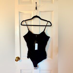 Express Bra-top Black Sleeveless Bodysuit